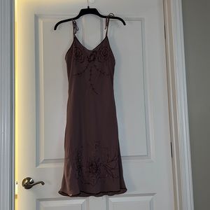 Alfredo Venini mauve sequin dress size small